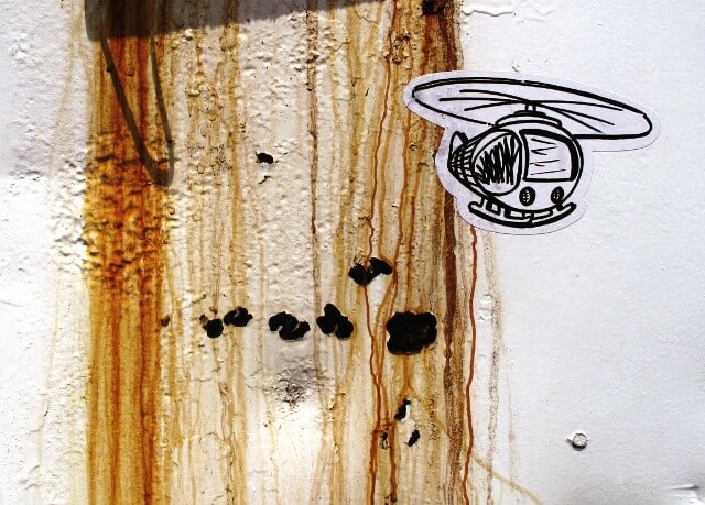 Helicóptero de York, artista urbano.