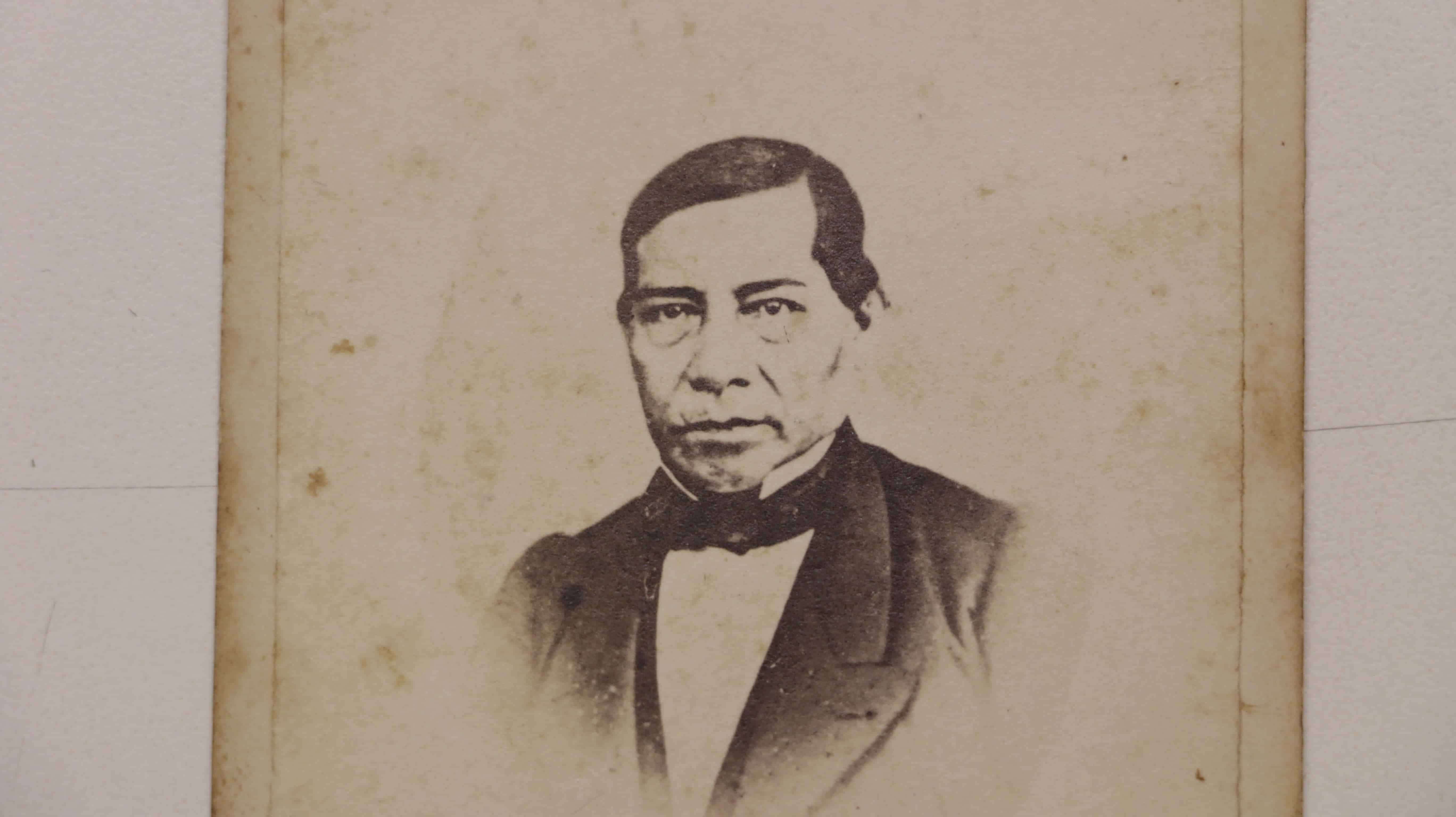 Fotografía de Benito Juárez durante la época de la Intervención Francesa en México (Alberto Hernández/IBERO).