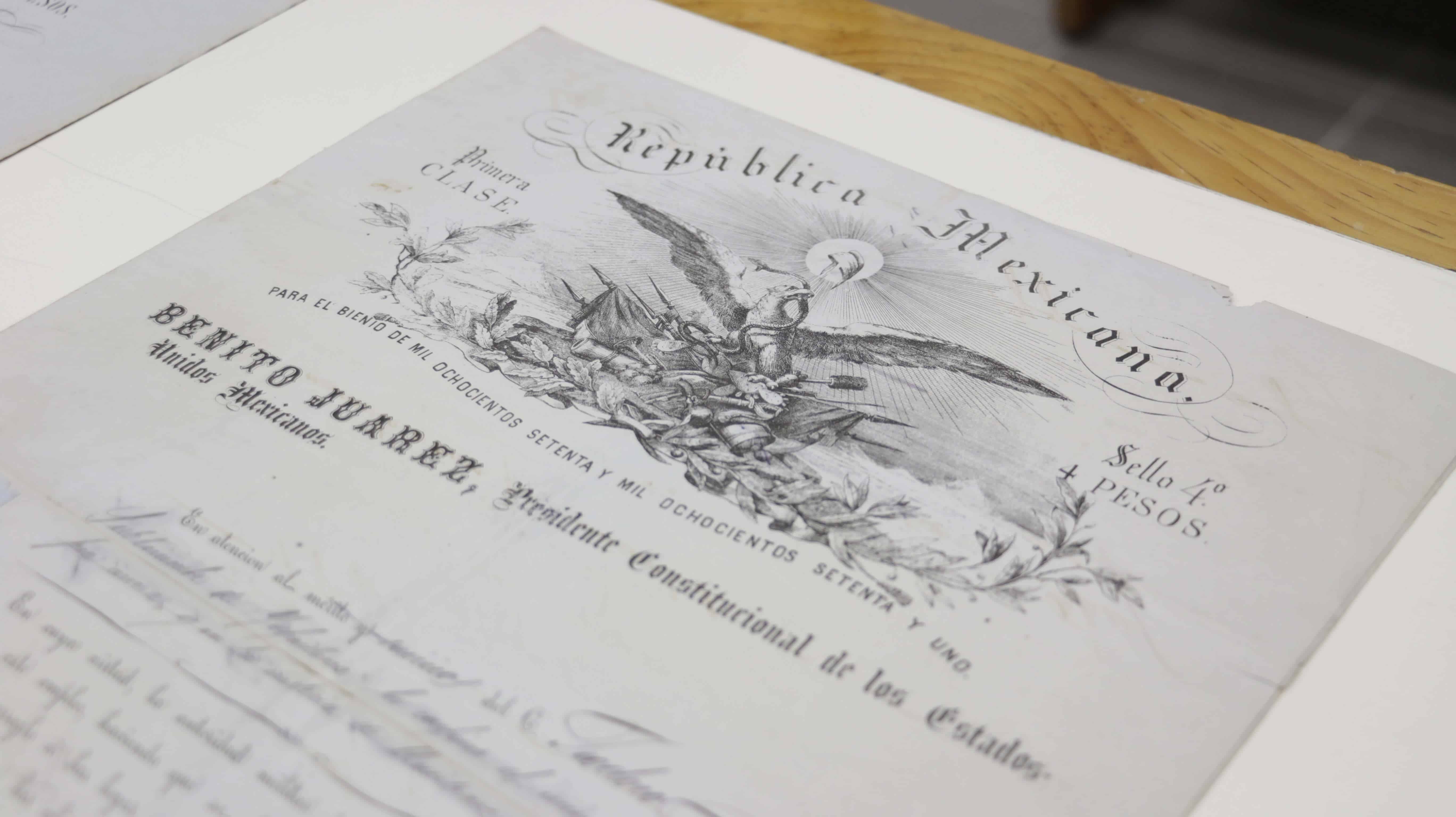 Un otorgamiento de empleo firmado por el 'Benemérito de las Américas' (Alberto Hernández/IBERO).