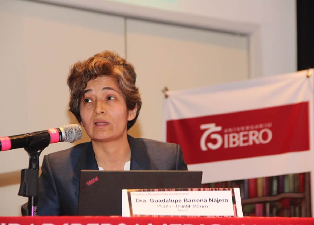 DRa. Guadalupe Barrera Nájera, del Programa Universitario de Derechos Humanos de la UNAM.