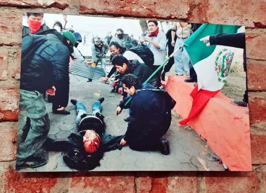 Imagen de la muestra de fotoperiodismo del #YoSoy132 (Thania Parajón/IBERO).