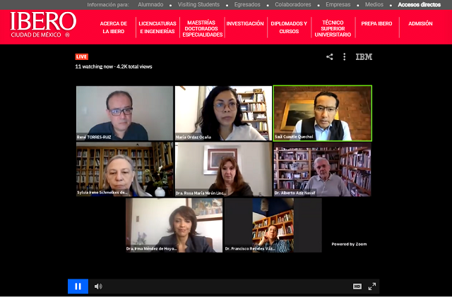 Autoridades académicas y docentes que participaron en la primera jornada de ‘Encuentro y reflexión. Elecciones 2021’.