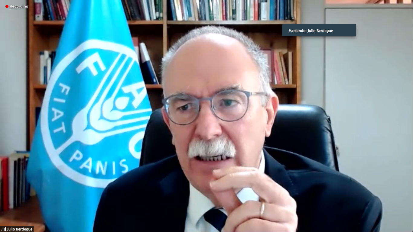 Julio Berdegué, subdirector general de la FAO y representante regional para América Latina y el Caribe.
