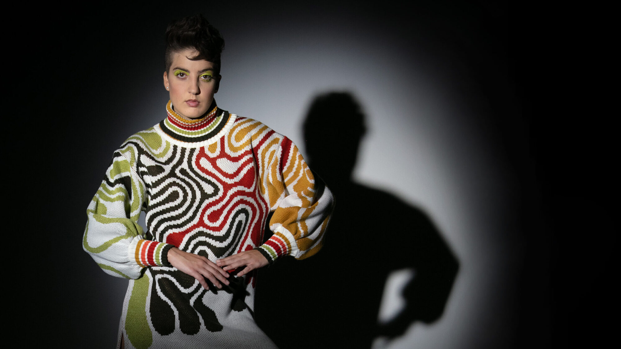 La colección de prendas es en tejido de punto (Cortesía Cynthia Gómez).