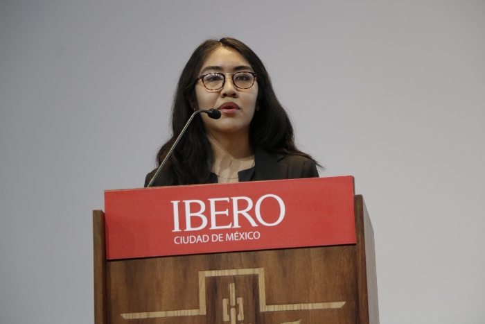 Karla Barojas Raya, estudiante de Ingeniería Química y presidenta de la undécima edición del CIS Ibero. (Foto: Alberto Hernández)
