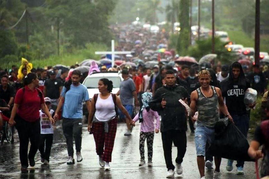 A partir de 2018, grupos migrantes de Centroamérica optaron por trasladarse en caravanas.