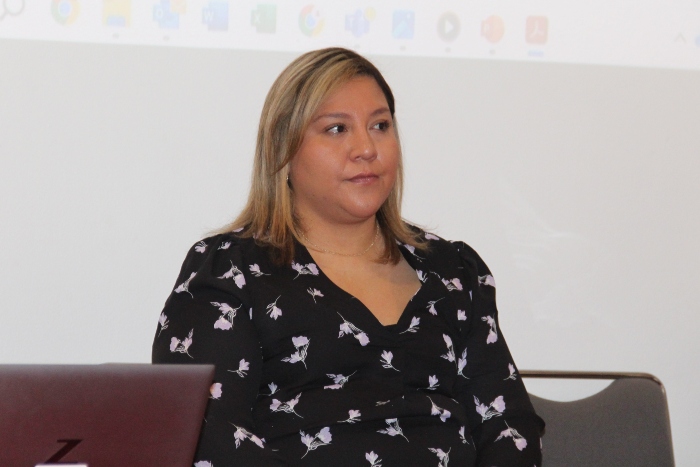 Mtra. Ana Karen Figueroa, responsable del Área de Formación Vida Universitaria de Somos Unos Más. (Foto: Jorge Luis Cortés)