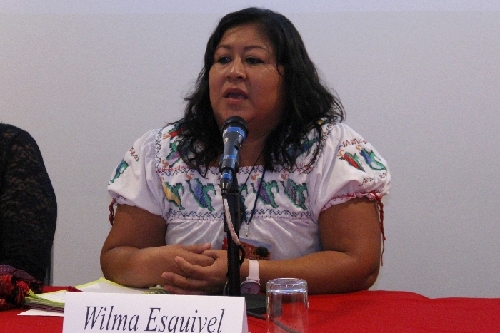 Lic. Wilma Esquivel Pat, bióloga maya macehual, feminista comunitaria territorial de Felipe Carrillo Puerto en Quintana Roo. (Foto: Yazmín Mendoza)