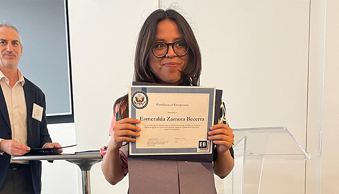 La especialista en Propiedad Intelectual, Esmeralda Zamora Becerra