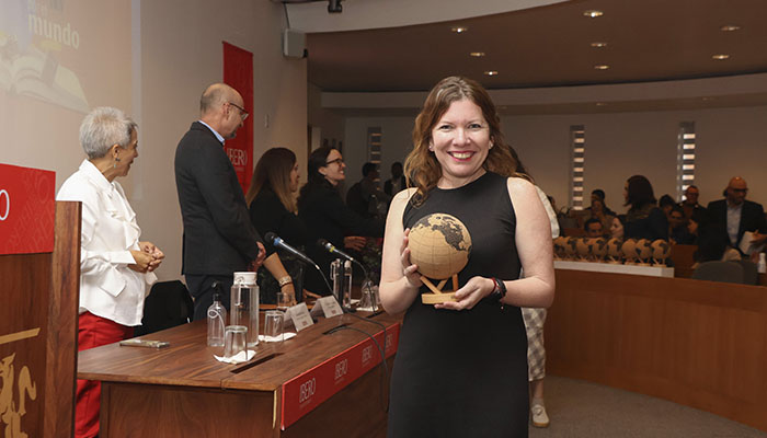 En la ceremonia 'IBERO Posgrados por el mundo' se reconoció a las y los estudiantes que formaron parte del Programa de Movilidad Estudiantil. Foto: Elihú Cortés Hernández.