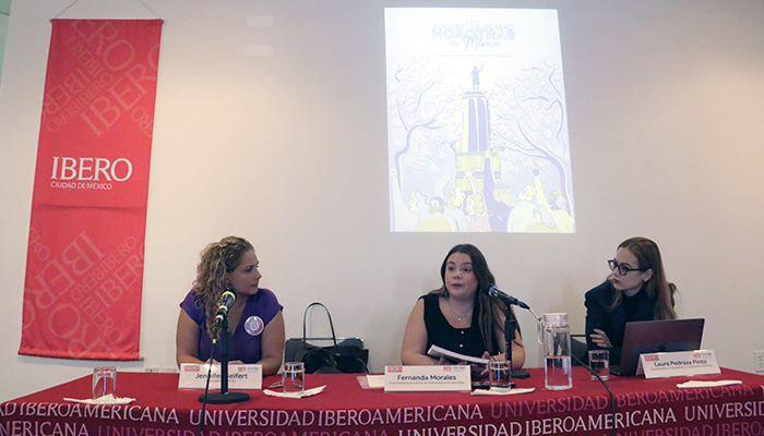 De izq. a der.: Jennifer Seifert, Fernanda Morales y Laura Pedraza.